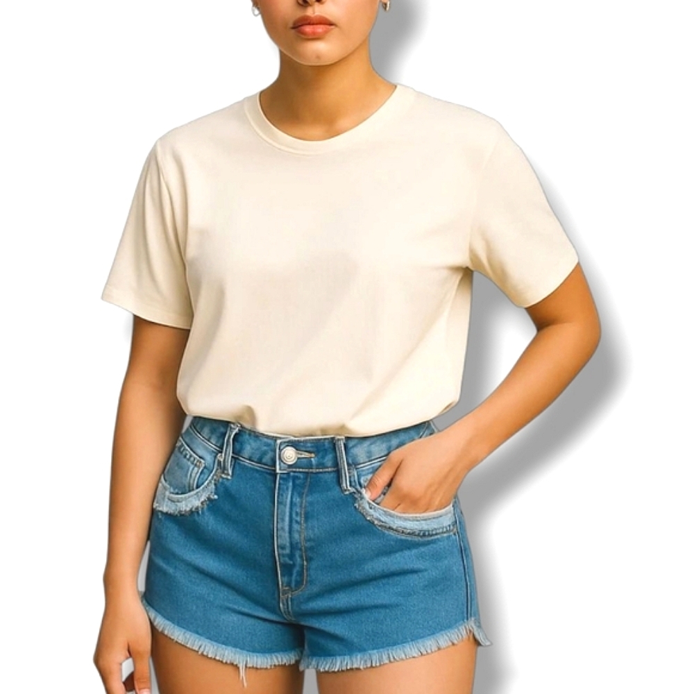 NWT Carmar Isabella Premium Denim Shorts In Medium/Light Wash Combo Size 26 $188